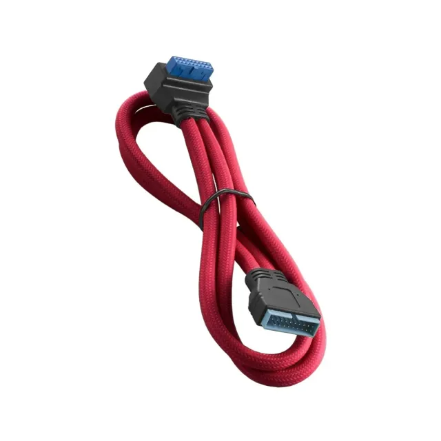 CableMod ModMesh Right Angle interne USB 3.0 kabel 50cm rood