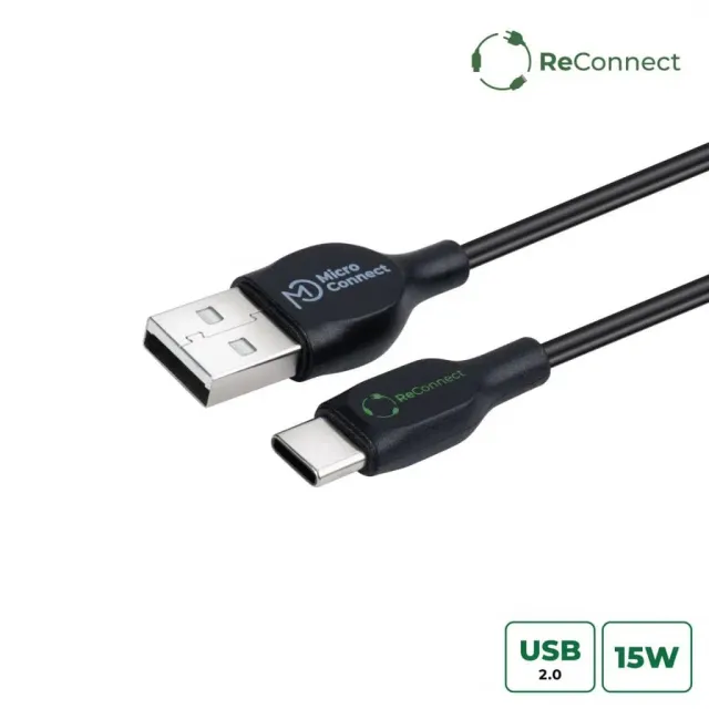 Microconnect ReConnect USB-C USB-A kabel 3m
