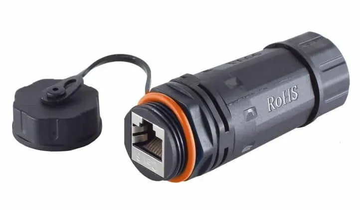 Microconnect CAT6a RJ45 koppeling IP68 outdoor kort