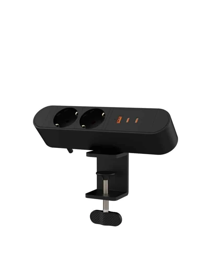 Microconnect Desktop stekkerdoos 2-voudig Schuko USB-C 67W 1,8m