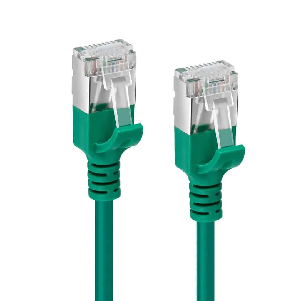 Microconnect CAT6A Slim netwerkkabel 10m groen