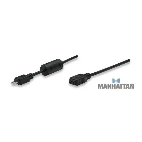 T.E.G. USB 2.0 micro verlengkabel zwart 1,8 m