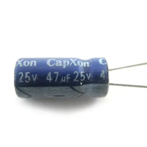 T.E.G. Elco radiaal 47uF 25V staand