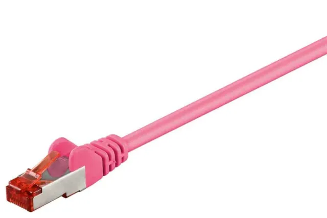 Microconnect CAT6 F/UTP netwerkkabel 0,25m roze