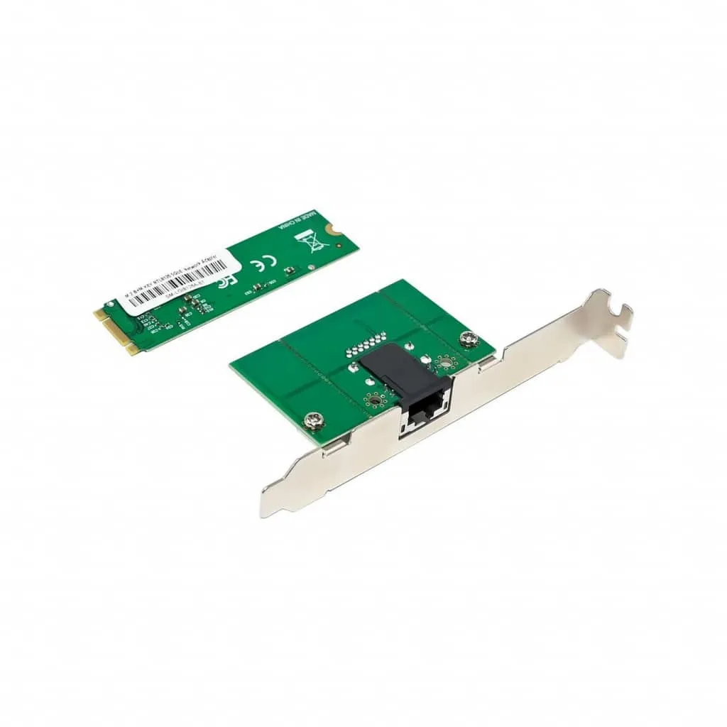 Microconnect PCIe M.2 RTL8126 netwerkkaart 5GbE RJ45