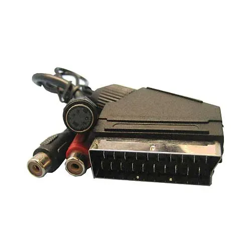 T.E.G. SCART ML/MDIN/2XCINCH scartadapter zwart