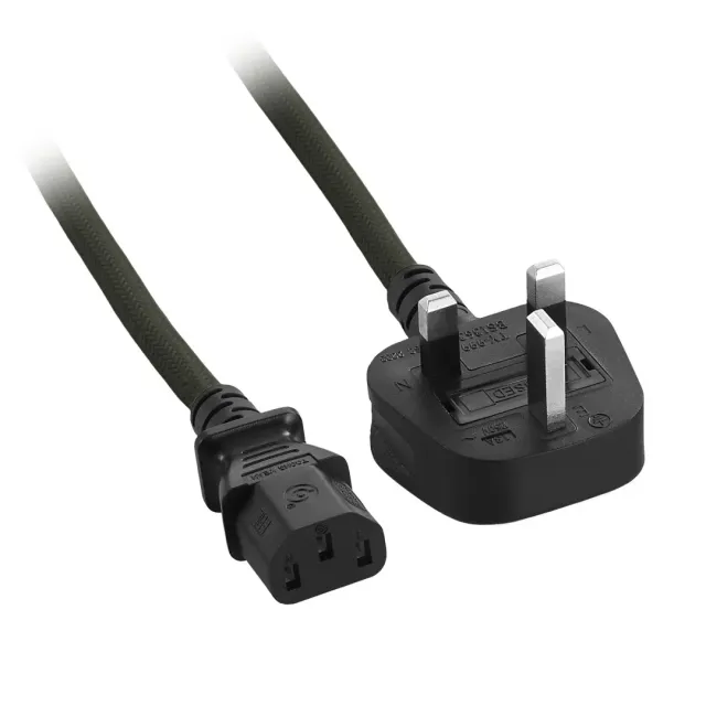 CableMod ModMesh Power Cord stroomkabel 2m grijs UK