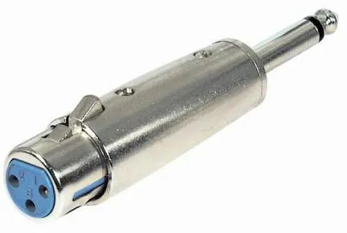 T.E.G. 6.3mm mono verloopadapter XLR male female jack