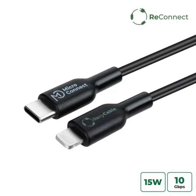 ReConnect USB-C naar Lightning kabel 2m gerecycled