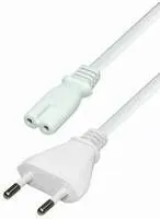 T.E.G. netsnoer Euro - IEC C7 10 m wit