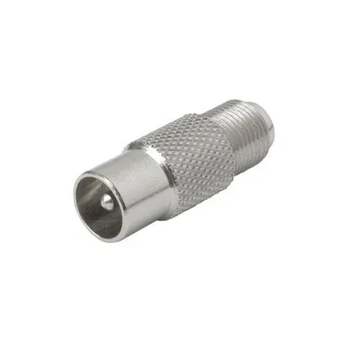 T.E.G. TV antenne verloopadapter F female TV male