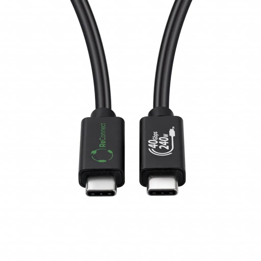 Microconnect ReConnect USB4 Gen 3x2 USB-C kabel 1m