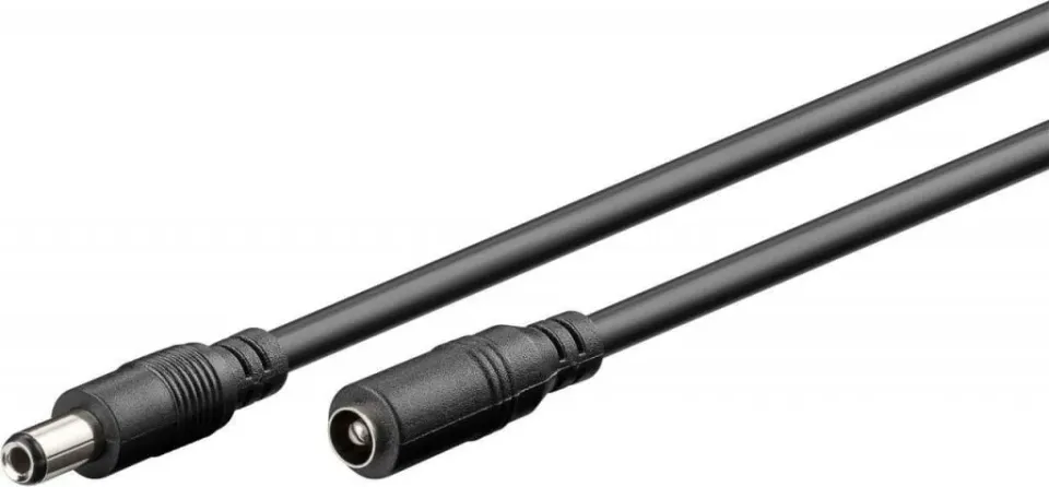 Microconnect DC verlengkabel 10m male-female 5,5x2,5mm