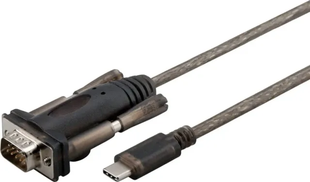 Microconnect USB-C naar RS232 adapterkabel 1.5m serieel