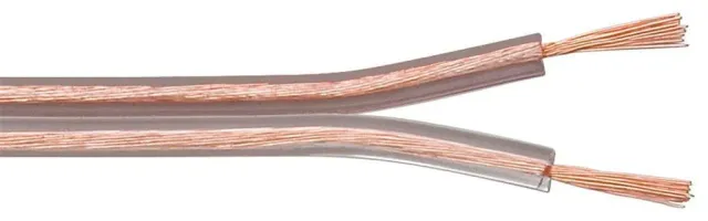 Microconnect luidsprekerkabel 100m 2x0,75mm2 transparant