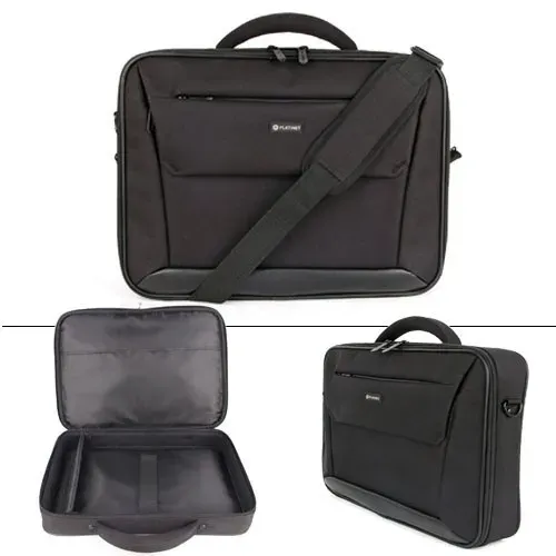 T.E.G. Salford laptoptas 15.6 inch met riem zwart