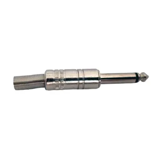 T.E.G. 6,3mm jack stekker mono male metaal veer