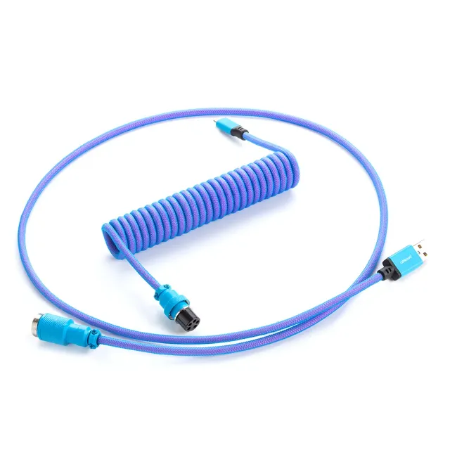 CableMod Pro Coiled toetsenbordkabel USB-C 150cm Galaxy Blue