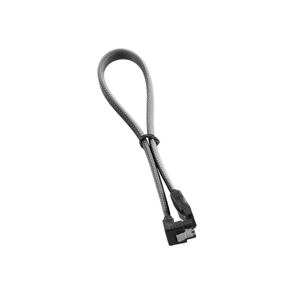 CableMod ModMesh SATA 3 kabel haaks 30cm zilver