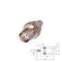 T.E.G. BNC Plug female crimp RG174/188/316