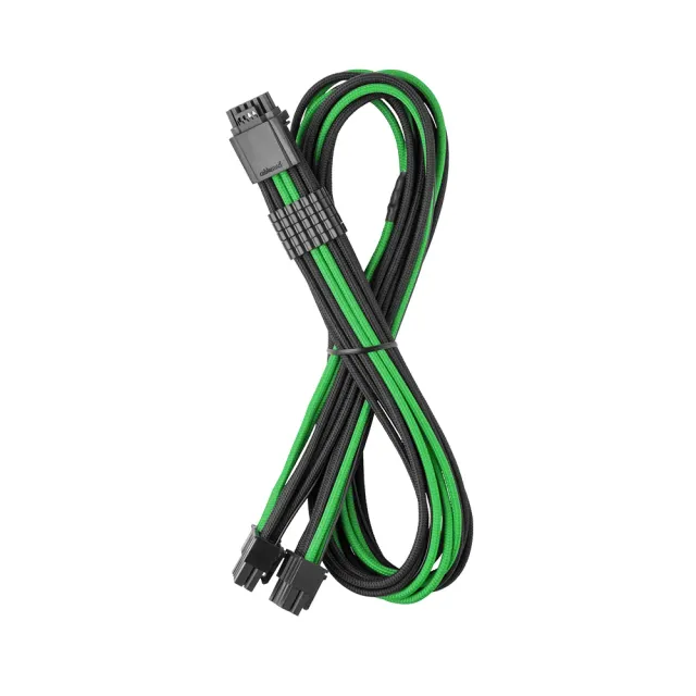 CableMod RT-Series Pro 12VHPWR voedingskabel zwart-groen 60cm