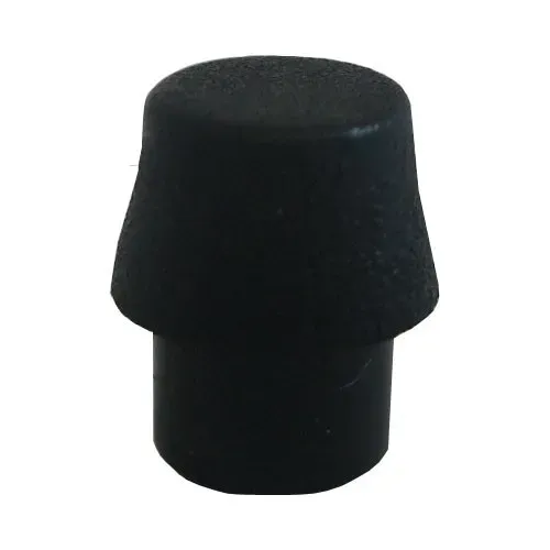 T.E.G. PVC pootje indruk 9x5mm zwart 100 stuks