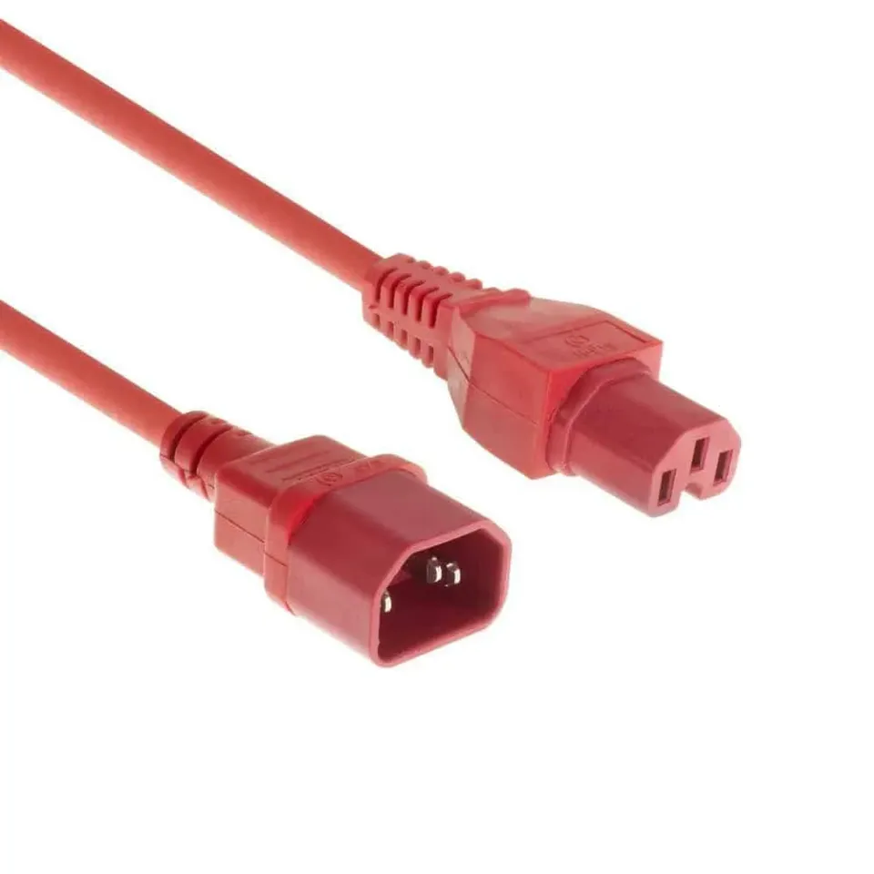 Microconnect PE1415R18 stroomkabel C14-C15 1,8m rood
