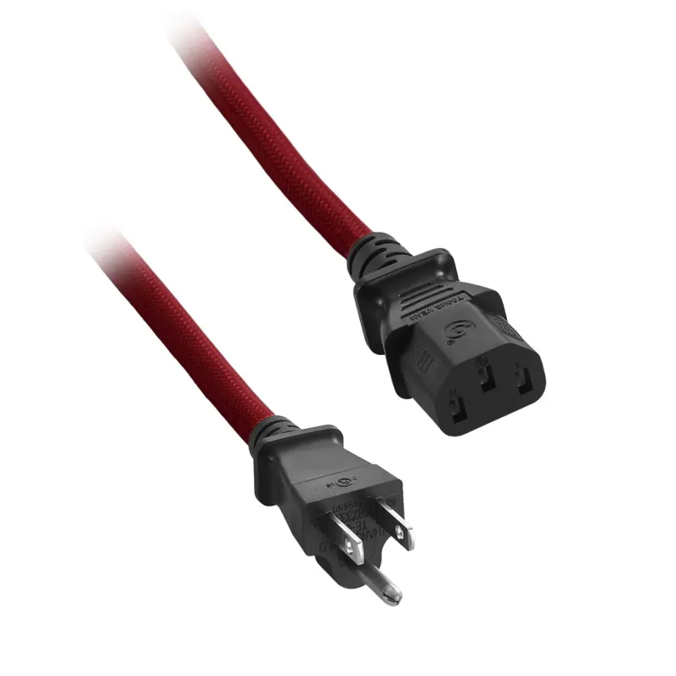 CableMod ModMesh stroomkabel C13 2m rood netsnoer