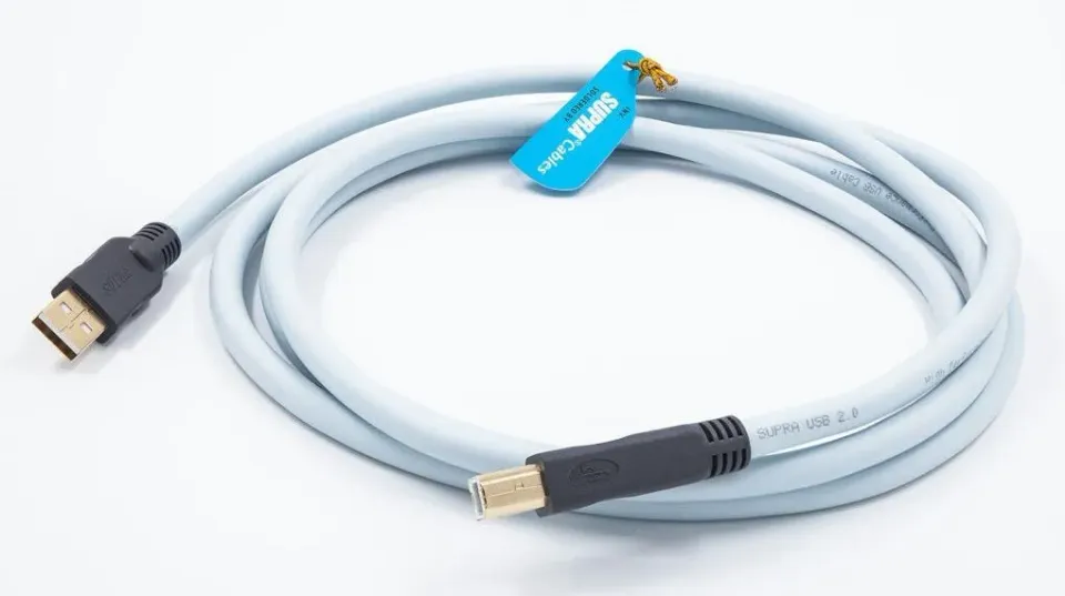 Supra USB 2.0 A-B USB-kabel High-Speed afgeschermd