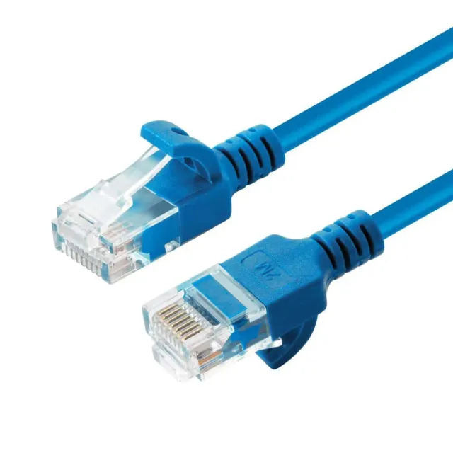 Microconnect CAT6a netwerkkabel slim 7,5 m blauw