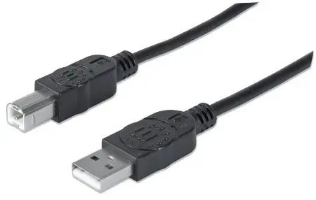 T.E.G. USB 2.0 A-B kabel 5m zwart 480Mbps