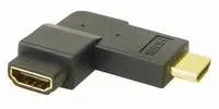 T.E.G. HDMI adapter haaks 270 graden M/F verguld