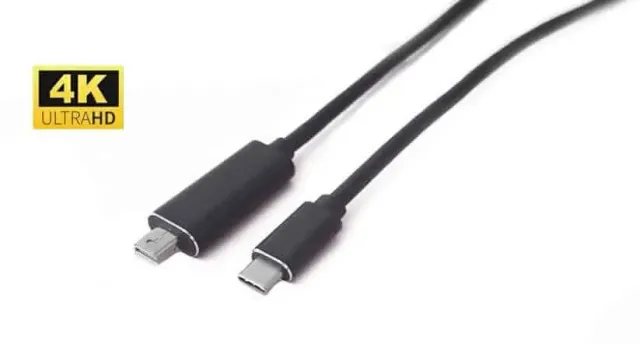 Microconnect USB-C naar Mini DisplayPort kabel 1m 4K 60Hz