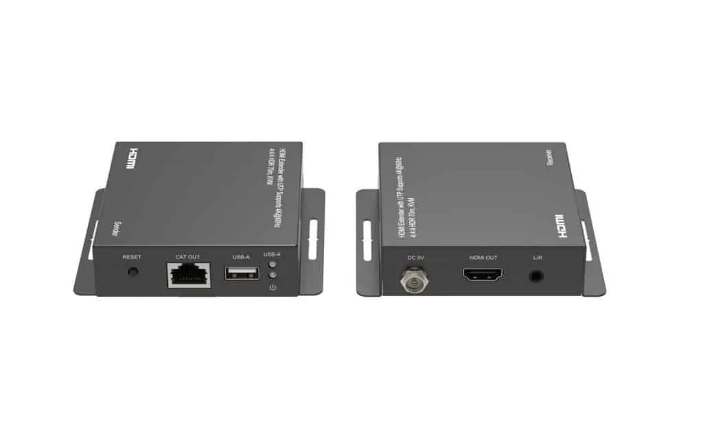 Microconnect HDMI extender 70m 4K KVM HDR splitter