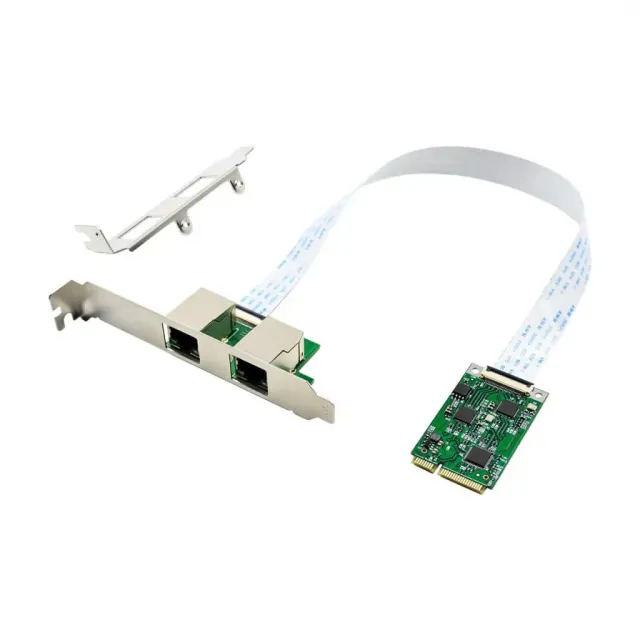 Microconnect Mini PCIe RTL8125B netwerkkaart dual 2.5G