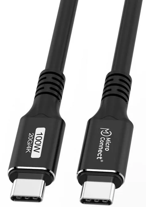 MicroConnect Premium USB-C kabel 1,5m 100W 20Gbps 4K60Hz