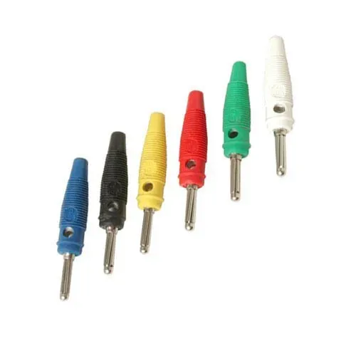 T.E.G. banaanstekker geel schroef 1,5mm2