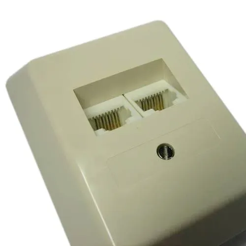 T.E.G. modulair aansluitdoos analoog ISDN 2-voudig opbouw