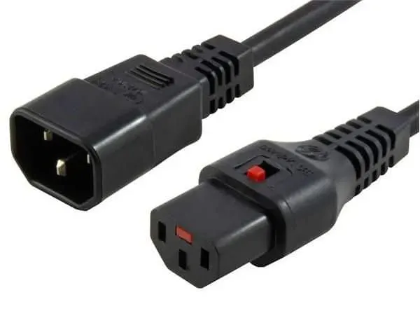 Microconnect PC1002 C13-C14 stroomkabel 0,5m zwart IEC Lock