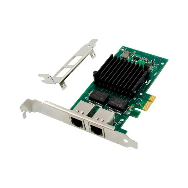 Microconnect I350-T2 PCIe x1 netwerkkaart dual 1GbE