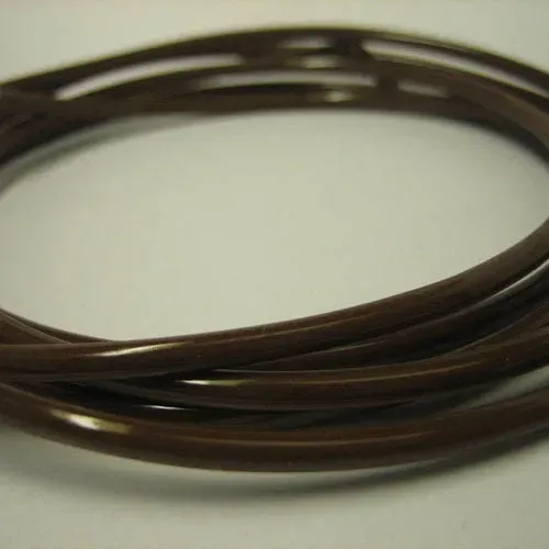 T.E.G. polycord snaar 2mm bruin per meter PUR
