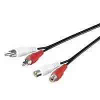 Microconnect RCA verlengkabel 1,5m stereo 2x tulp