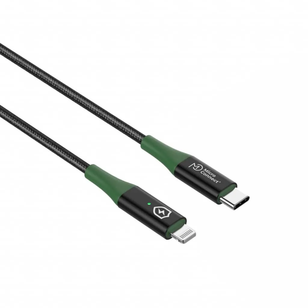 Microconnect Smart Charge MFI Lightning kabel 1 m auto-stop