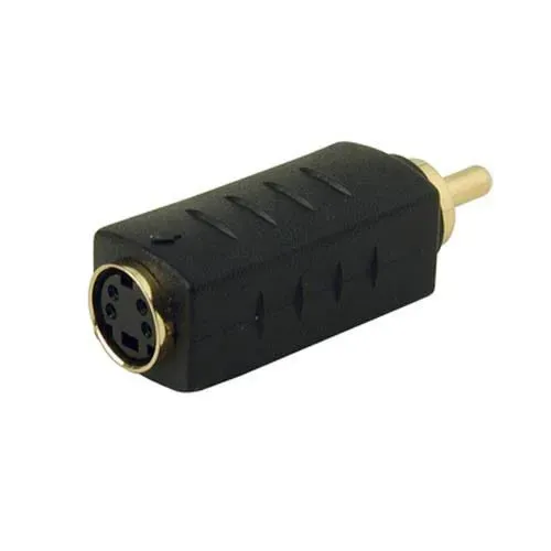 T.E.G. S-VHS naar cinch adapter female-male verguld