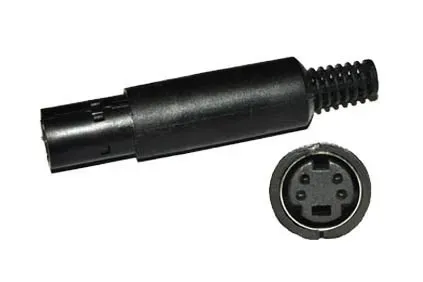 T.E.G. mini-DIN plug female 4-polig