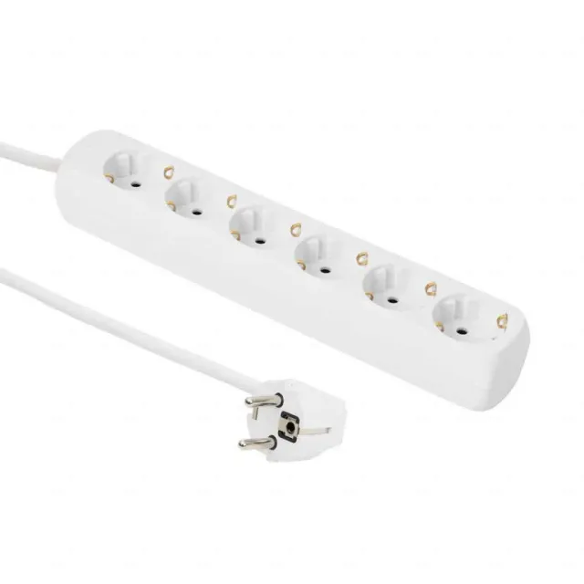 Microconnect GRU00615W stekkerdoos 6-voudig 1,5m Schuko
