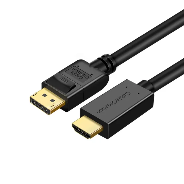 CableCreation DisplayPort naar HDMI kabel 4K 0,9m
