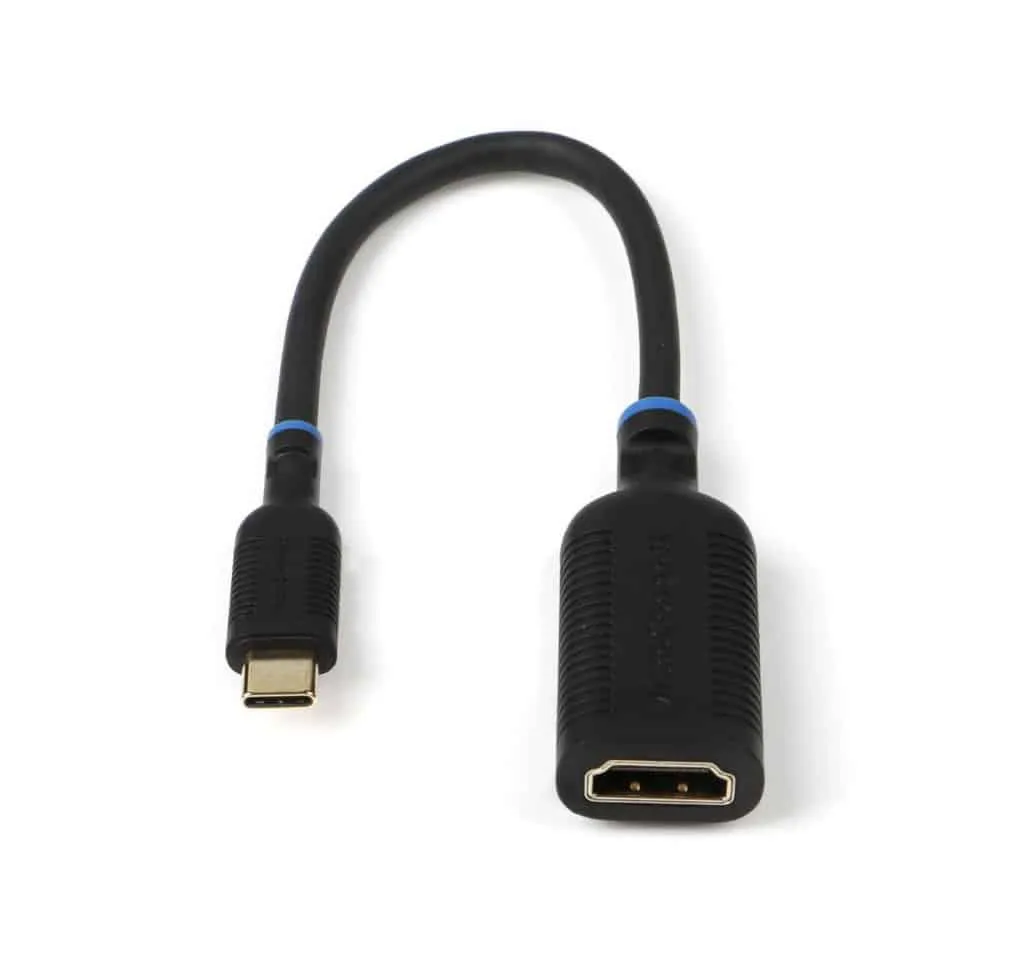 MicroConnect USB-C naar HDMI adapter 0,2m zwart 4K