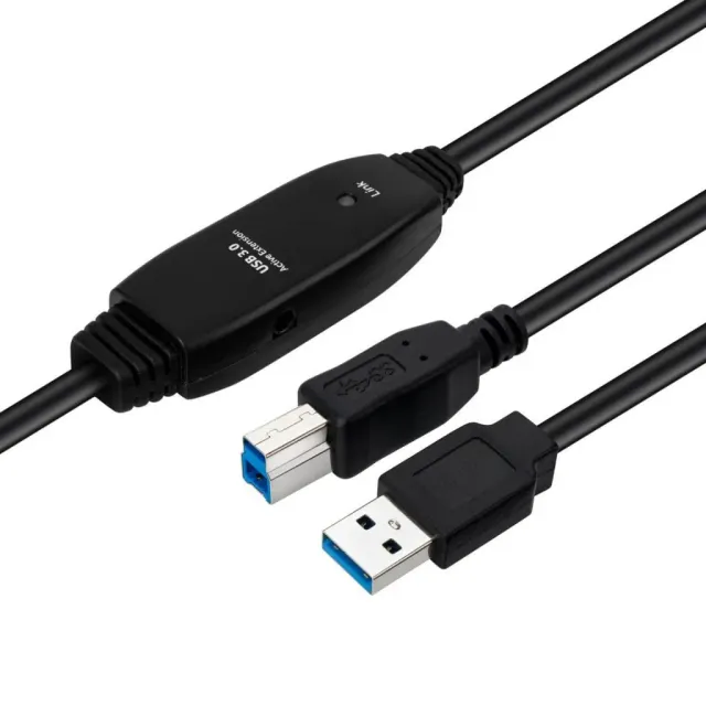 Microconnect USB 3.2 Gen1 Actieve Kabel 7m Zwart
