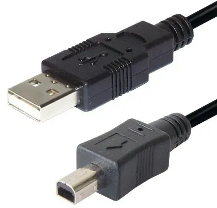T.E.G. USB 2.0 kabel USB-A Mini-USB 1,8 m zwart